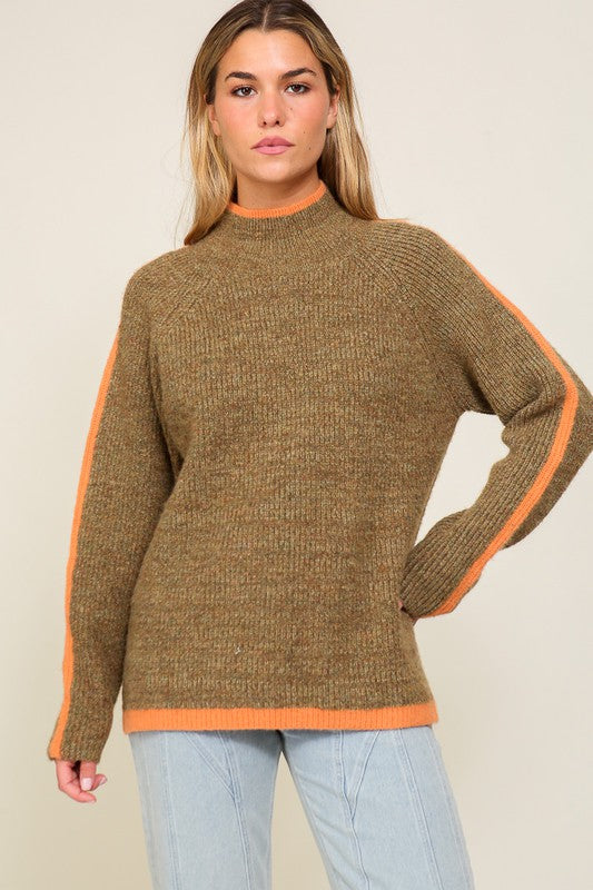 FUNNEL NECK SWEATER