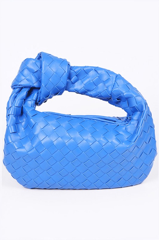 BRAIDED TOP KNOT CLUTCH BAG